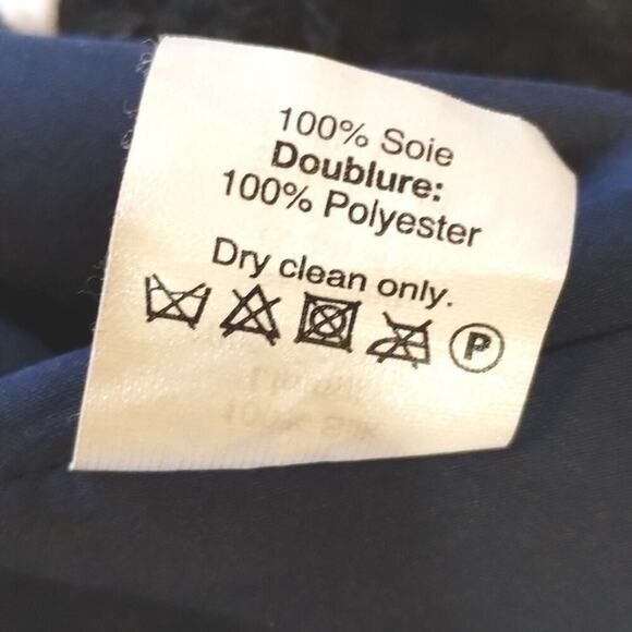 Madewell 100% Silk Starview Navy Blue Cami Slip Mini Dress 2 Spaghetti Straps - Picture 10 of 16